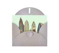 Austin Texas Greeting Cards Blank Note Cards with Envelopes Happy Birthday Card Thank You Card Wedding Party Invitation Cards for All Occasions 4x6 Inch