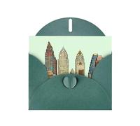 Austin Texas Greeting Cards Blank Note Cards with Envelopes Happy Birthday Card Thank You Card Wedding Party Invitation Cards for All Occasions 4x6 Inch