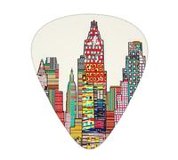 Austin Texas Guitar Picks with Organizer Storage Box Guitar Plectrums 12PCS 3 Thickness Thin Medium Heavy 0.46 0.71 0.96mm Guitar Picks For Acoustic Electric or Bass Guitars