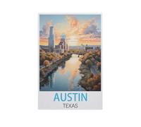 Austin Texas，Jigsaw Puzzles Puzzles for Adults Kids. 1000 Piece Impossible Challenge Toy Educational Game Home Decoration for Adults& Kids Age 14 Years Up 1000pcs（38x26cm）-AK18