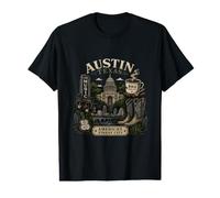 Austin Texas Live Music BBQ Sauce Cowboy Boots Value Graphic T-Shirt