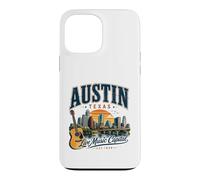 Austin Texas Live Music Capital Vintage Guitar Style Case for iPhone 13 Pro Max