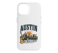 Austin Texas Live Music Capital Vintage Guitar Style Case for iPhone 14