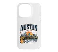 Austin Texas Live Music Capital Vintage Guitar Style Case for iPhone 14 Pro
