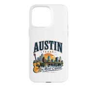 Austin Texas Live Music Capital Vintage Guitar Style Case for iPhone 15 Pro Max