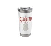 Austin Texas Music-Themed Design Stainless Steel Insulated Tumbler