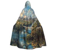 Austin Texas Print Hooded Unisex Adult Cloak Halloween Christmas Carnival Theme Parties Cosplay Costum