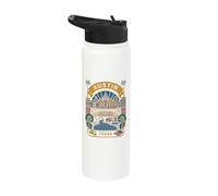 Austin Texas USA Born Bred Raised Stainless Steel Insulated Water Bottle