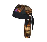 Austin Texas3 Print Unisex Sweatband Wide Headband Breathable Head Scarf Absorb Sweat Bandanas for Running Fishing Black