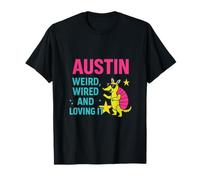 Austin Weird Wired Loving It Neon Texas City Pride T-Shirt