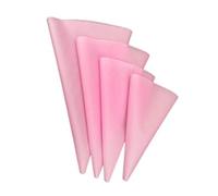 Austinstore 4Pcs Reusable Silicone Icing Piping Cream Pastry Bag Nozzle DIY Cake Baking Tool Pink