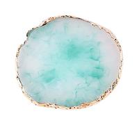 Austinstore Resin Makeup Mixer Nail Art Polish Mixing Plate Foundation Coloring Palette Green
