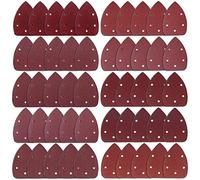 AUSTOR 50 Pieces Mouse Detail Sander Sandpaper Sanding Paper Hook and Loop Assorted 40/60/ 80/100/ 120/180/ 240/320/ 400/800 Grits