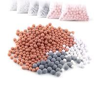Austor 6 Packs Negative Ion Mineral Balls, Replacement Bio-active Stone for Ionic Filter Handheld Shower Head, Purifies Shower Water to Rejuvenates Skin and Hair