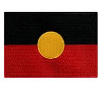 Australia Aboriginal Flag Embroidered Patch Australian Iron-On Emblem