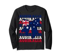 Australia Australian Pride Coquette Bow Flag Long Sleeve T-Shirt