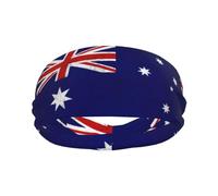 Australia Australian Vintage Flag Sport Sweatband for Men Women Quick Dry Headbands Non Slip Sweat Proof Hairband Breathable Headwear for Running