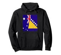 Australia Bosnia And Herzegovina Half Flag Pullover Hoodie