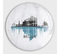 Australia Brisbane City Skyline Magnets Refrigerator Glass Cute Magnets Brisbane City Silhouette Magnets for Fridge Strong Magnets for Whiteboard Office Cabinets Kitchen School