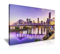 Australia Brisbane Skyline Story Bridge Canvas Wall Art Picture Print 76cmx50cm