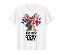 Australia British Flag Idea For Kids & Kangaroo Australian T-Shirt