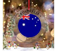 Australia Christmas Ornaments 2022 Australia Flag Christmas Decorations For Tree Australia Country City Souvenir Personalized Christmas Ornaments Acrylic Christmas Keepsake New Year Gifts