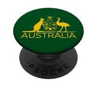 AUSTRALIA COAT OF ARMS KANGAROO AND EMU AUSTRALIAN SYMBOL PopSockets Adhesive PopGrip