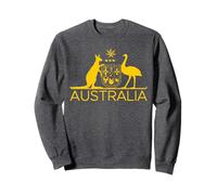 AUSTRALIA COAT OF ARMS KANGAROO AND EMU AUSTRALIAN SYMBOL Sweatshirt