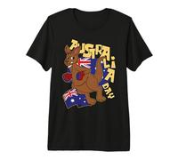 Australia Day Funny Kangaroo Australian Australia Straya Premium T-Shirt