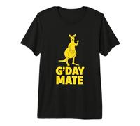 Australia Day Kangaroo Mom Kangaroo Australian G'Day Mate Premium T-Shirt