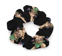 Australia Day Kangarooes Australian Flag Hair Ties Elastic Hair Bands Cute Ponytail Holders for Thick Or Thin Hair