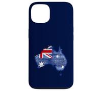 Australia Down Under Wooden Australian Flag Map Gift Case for iPhone 13