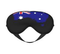 Australia Flag 12 Australia Flag Sleep Masks Adjustable Strap Soft Eye Mask for Women Men Travel Work Home