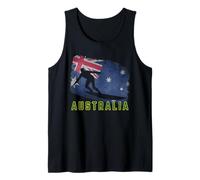 Australia Flag Aussie Surfing Team Australian Surfer Tank Top