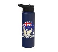 Australia Flag Australia Day Australian Kangaroo Stainless Steel Insulated Water Bottle