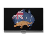 Australia Flag Australian Platy-Pus Business Card Holder ID Credit Case