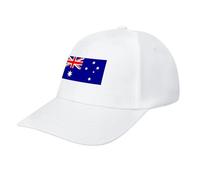 Australia Flag Baseball Cap,Summer Adjustable Classic Low Profile Hat for Men Women,The Ultimate Accessory for Activies White