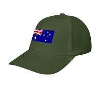 Australia Flag Baseball Cap,Summer Adjustable Classic Low Profile Hat for Men Women,The Ultimate Accessory for Activies Army Green