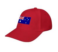 Australia Flag Baseball Cap,Summer Adjustable Classic Low Profile Hat for Men Women,The Ultimate Accessory for Activies Red