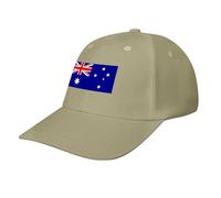 Australia Flag Baseball Cap,Summer Adjustable Classic Low Profile Hat for Men Women,The Ultimate Accessory for Activies Beige