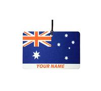 Australia Flag Custom Car Air Freshener (Birthday/Patriotic/Fun Xmas Christmas Stocking Filler/Secret Santa/Unique Novelty Scented Gift)