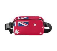 Australia Flag Fashion Waist Pack Crossbody Bag for Women Men Teens Waterproof Crossbody Belt Bag with Adjustable Strap for Shopping Sports Work