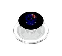 Australia Flag Gift Sugar Skull Australian Vintage PopSockets PopGrip for MagSafe