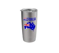 Australia Flag Map National Pride Stainless Steel Insulated Tumbler