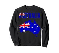Australia Flag Map National Pride Sweatshirt