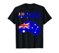 Australia Flag Map National Pride T-Shirt