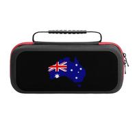 Australia Flag Map Printed Portable Carrying Storage Case Compatible with Switch 20 Games Card Slots