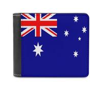 Australia Flag Men's Bifold Wallet Slim Cash Card Holder Leather Purse