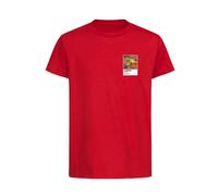 Australia Football Cool Bunny Frame Kids T-Shirt - Red / 5-6 years