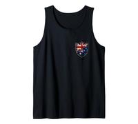 Australia Half Britain UK Friendship Flag Australian Tank Top